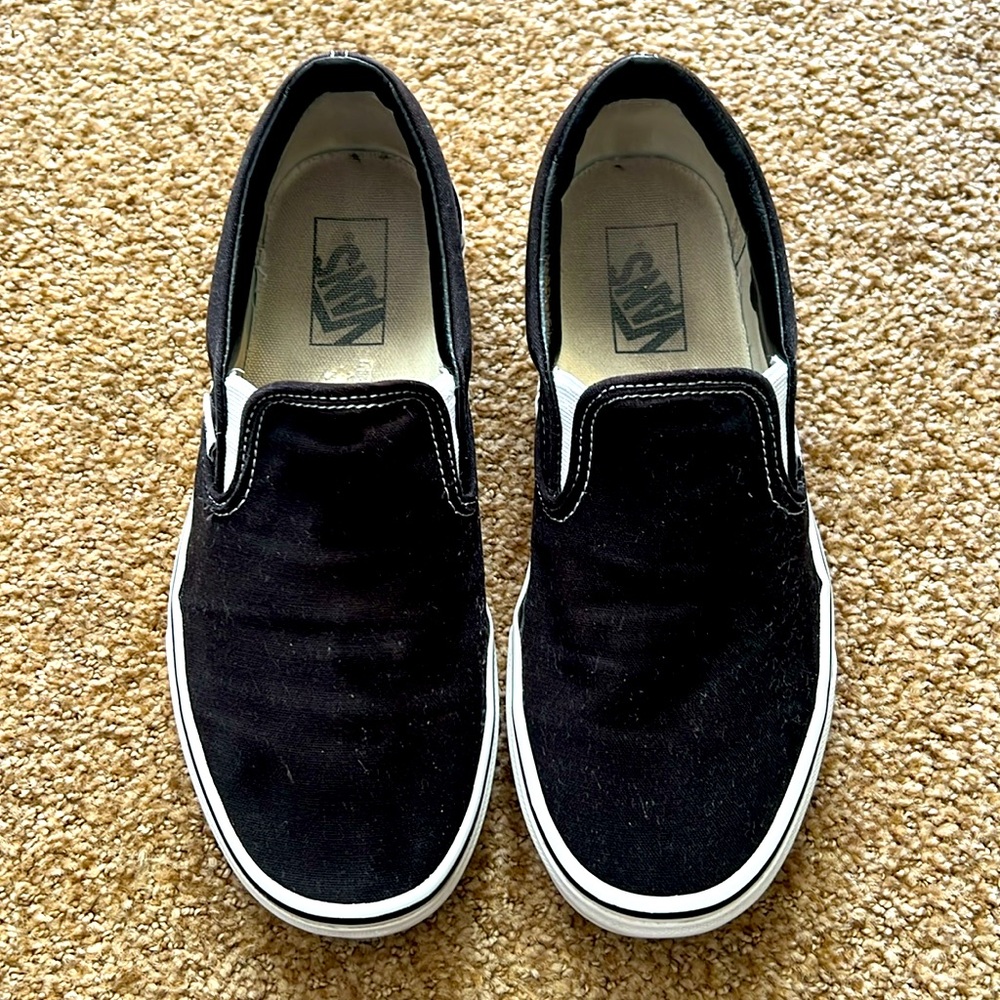 Vans. Black. Size 9 Women. Great condition